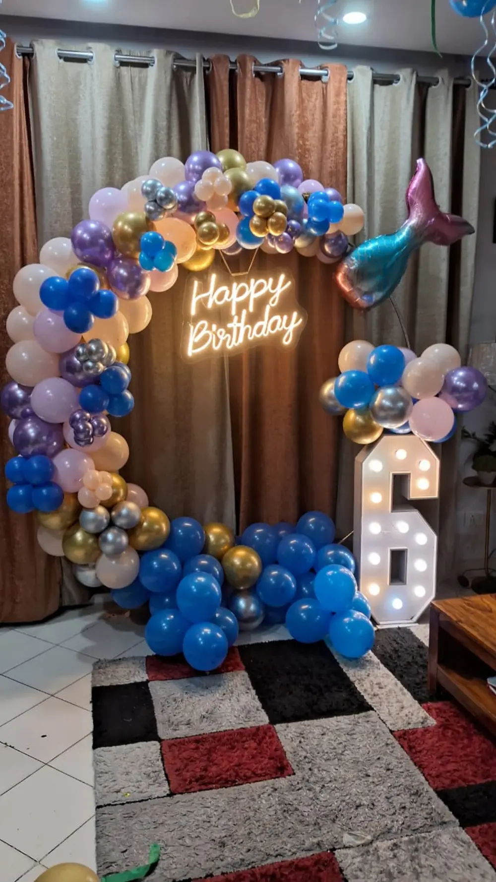 Rose Gold Room Surprise — Adult Birthday Decoration in Gurgaon