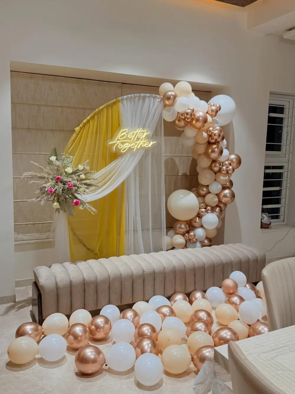 Bride to Be & Bachelorette in Gurgaon — Better Together Velvet Lounge Stage