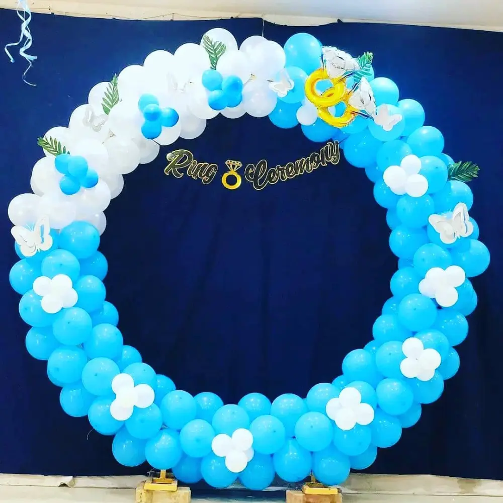 Floral Canopy Mehndi Stage